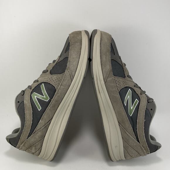 New Balance 877 Walking Shoes Mens Size 10.5 Extra Wide EEEE Gray Suede Lace Up - Picture 6 of 9